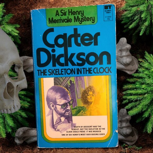 John Dickson Carr Other - Vintage 1973 Mystery John Dickson Carr - The Skeleton in the Clock